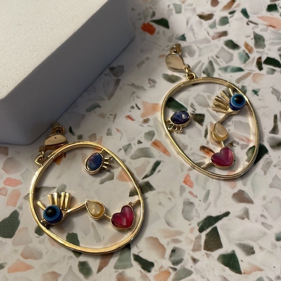 Fashion Nova Face Your Fears Abstract Earrings - Picture 12 of 14